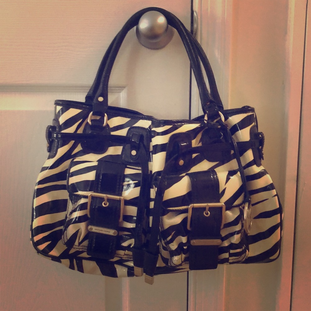 MICHAEL Michael Kors Patent Leather Zebra Bag